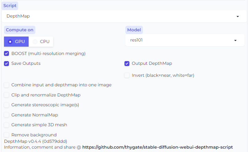 Depth Extension - Script