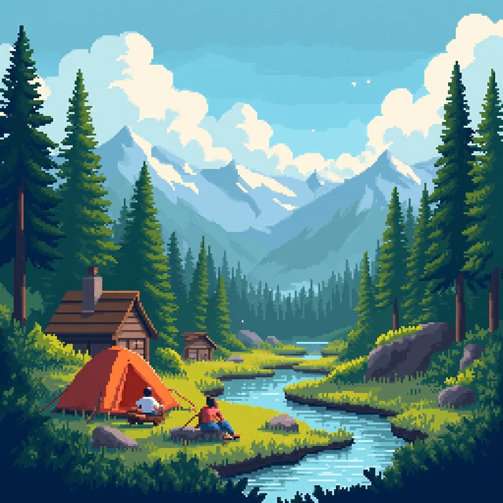 Pixel Art Illustrations FLUX